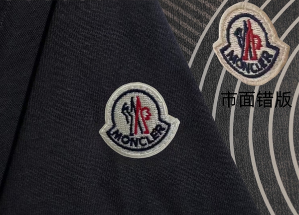 モンクレールTシャツ素材ディテール